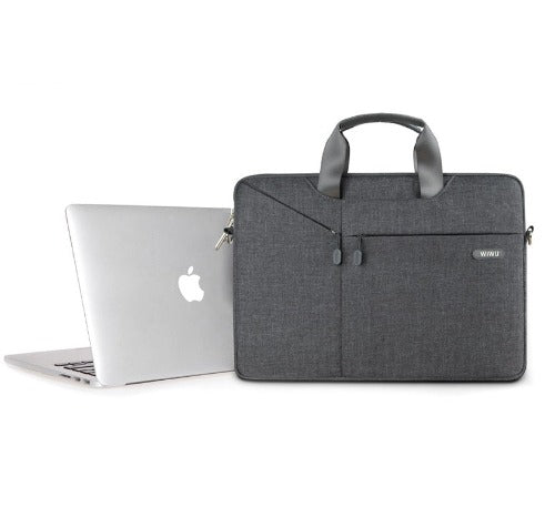 WIWU Oxford Sleeve City Commuter Bag Travel Handbag for 13.3-inch-Grey