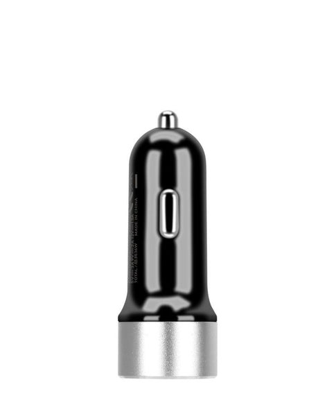 MOMAX UC10 Dual-Port QC3.0 with Type-C PD Fast Car Charger-Black