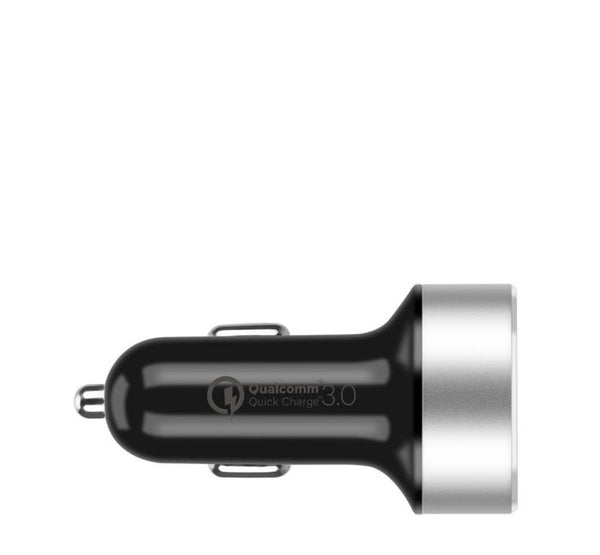 MOMAX UC10 Dual-Port QC3.0 with Type-C PD Fast Car Charger-Black