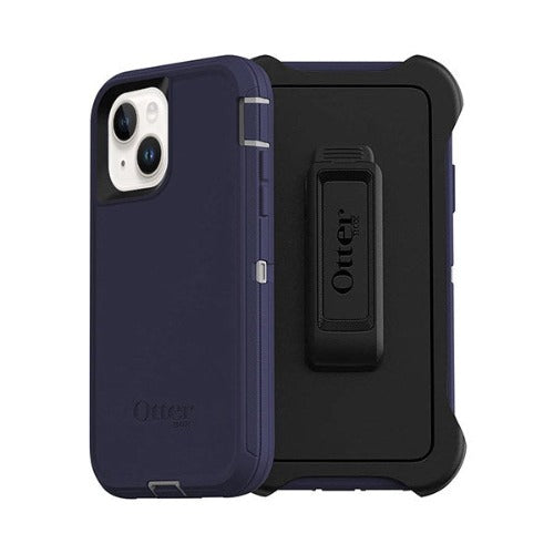 OtterBox Defender Series Case for iPhone 15, iPhone 14, iPhone 13 Case 6.1-inch - Navy/Gray