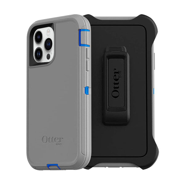iPhone 15 Pro Case OtterBox Defender Series Case - Gray/ Blue