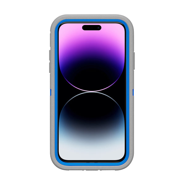 iPhone 15 Pro Case OtterBox Defender Series Case - Gray/ Blue