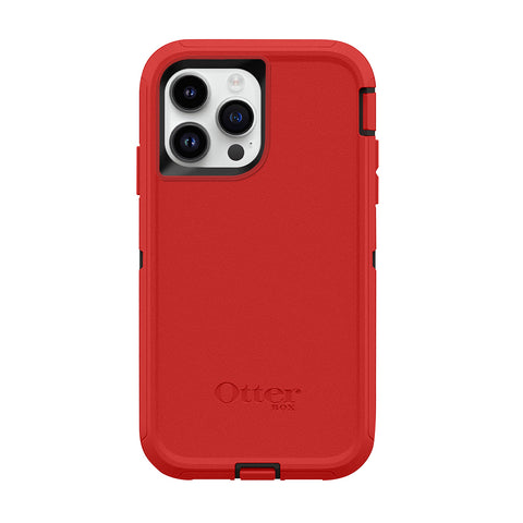 iPhone 15 Pro Max Case OtterBox Defender Series - Red/ Black