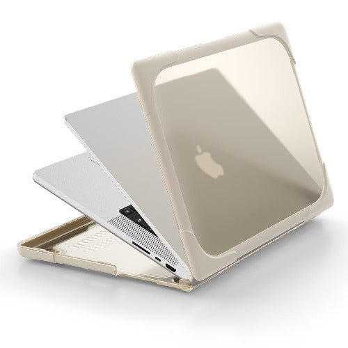 Apple MacBook Pro 16.2-inch Case 2021 (A2485) - Dual Material full Protective Case - Khaki