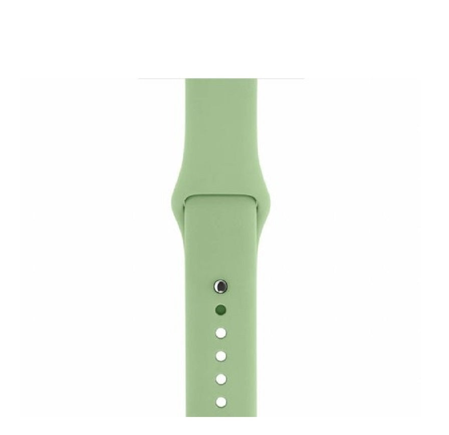 Silicone Sport Band For Apple Watch 42/44M-Mint