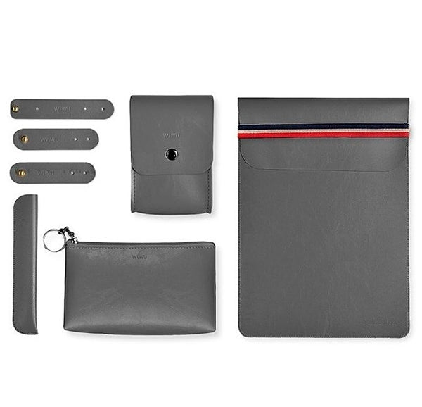 WIWU 5 in 1 Elite Protect Set for MacBook / Tablets / Laptops up to 14-inch-Grey