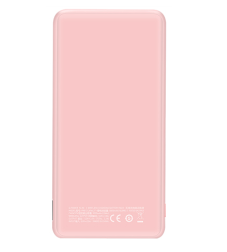 Momax-Q.Power Slim Wireless Charging External Battery Pack - Pink