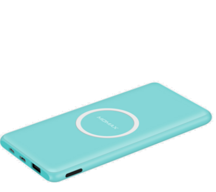 Momax-Q.Power Slim Wireless Charging External Battery Pack - Blue