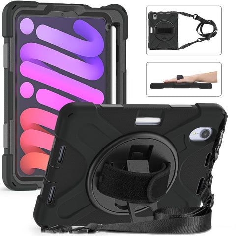 Rugged Heavy Duty & Shockproof Cover Case For iPad mini 6 case Black