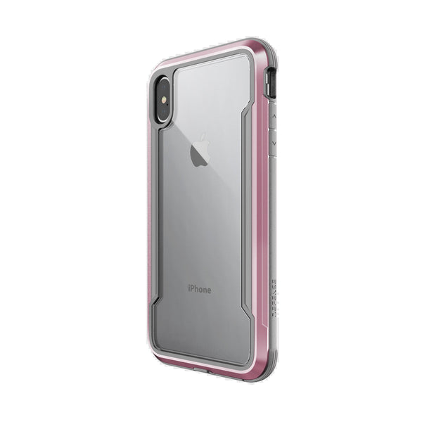 X-Doria Defense Shield Back Cover For iPhone XS Max 6.5-Rose Gold/Grey