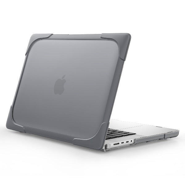 Apple MacBook Pro 14.2-inch 2021 (A2442)- Dual Material full Protective Cover Case- Gray