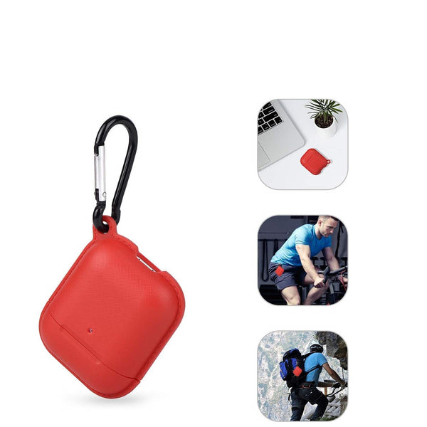 Wiwu eggshell 360 protect TPU case for airpods 1&2 - Red