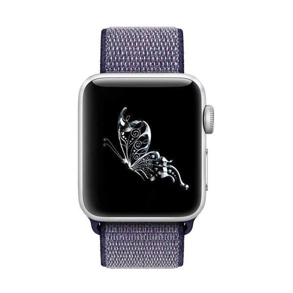Woven Nylon Apple Watch Sport Loop 42/44MM - Midnight Blue