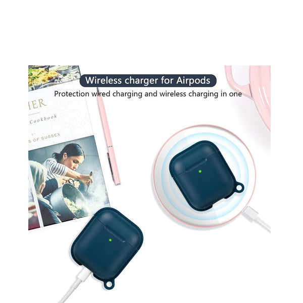 Wiwu eggshell 360 protect TPU case for airpods 1&2 - Blue