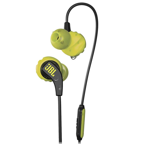 JBL Endurance RUN Sweatproof Sports In-Ear Headphones with One-Button Remote and Microphone-Yellow