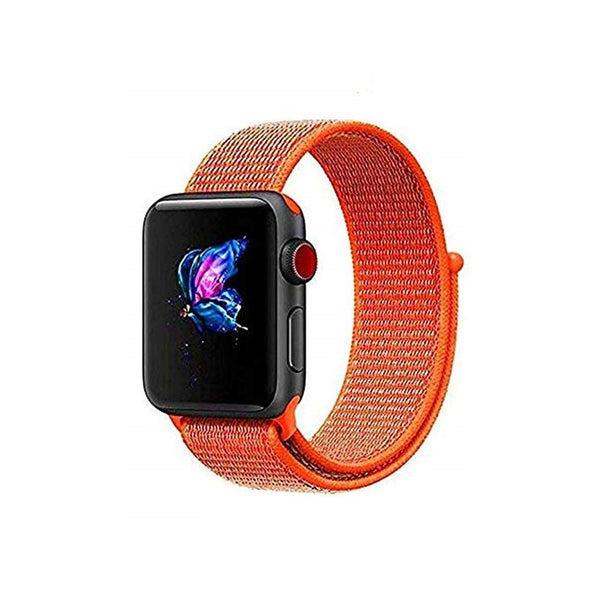 Woven Nylon Apple Watch Sport Loop 42/44MM-Spicy orange