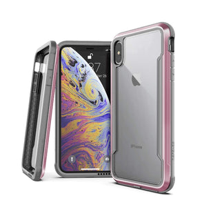 X-Doria Defense Shield Back Cover For iPhone XS Max 6.5-Rose Gold/Grey