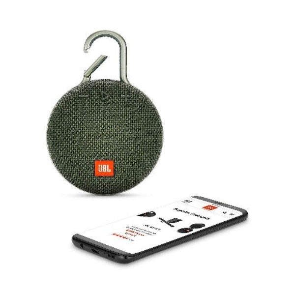 JBL Clip 3 Portable Waterproof Wireless Bluetooth Speaker-Green