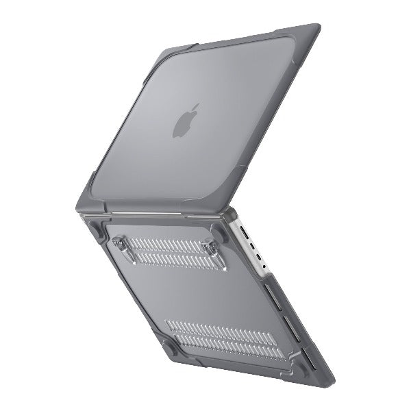 Apple MacBook Pro 14.2-inch 2021 (A2442)- Dual Material full Protective Cover Case- Gray