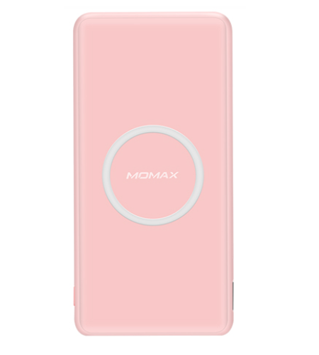 Momax-Q.Power Slim Wireless Charging External Battery Pack - Pink