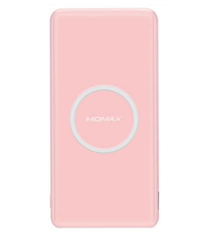 Momax-Q.Power Slim Wireless Charging External Battery Pack - Pink