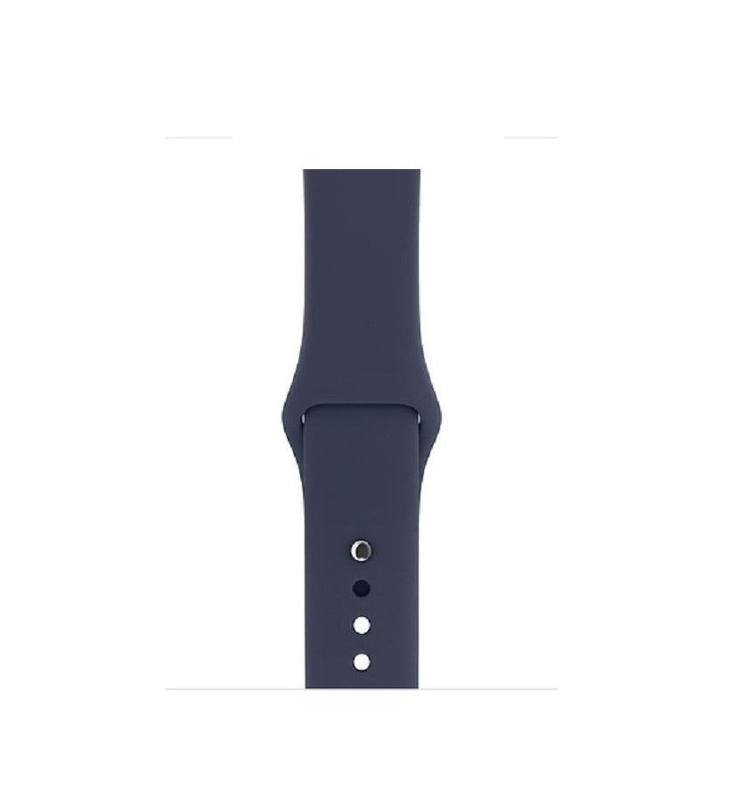 Silicone Sport Band For Apple Watch 42/44M-Dark Blue