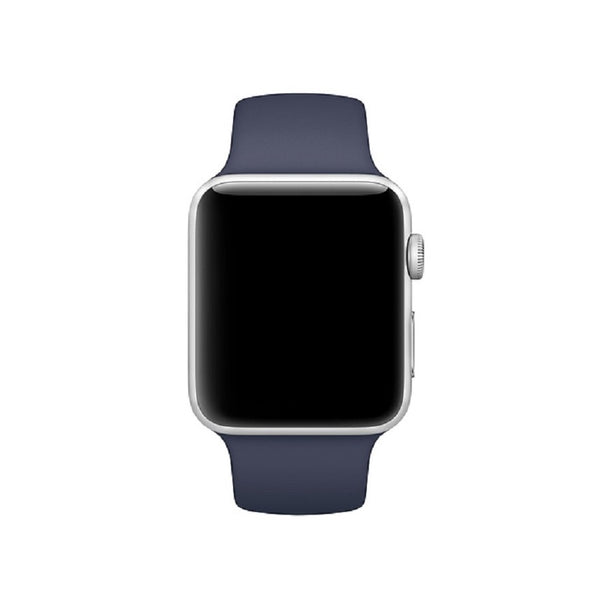 Silicone Sport Band For Apple Watch 42/44M-Dark Blue