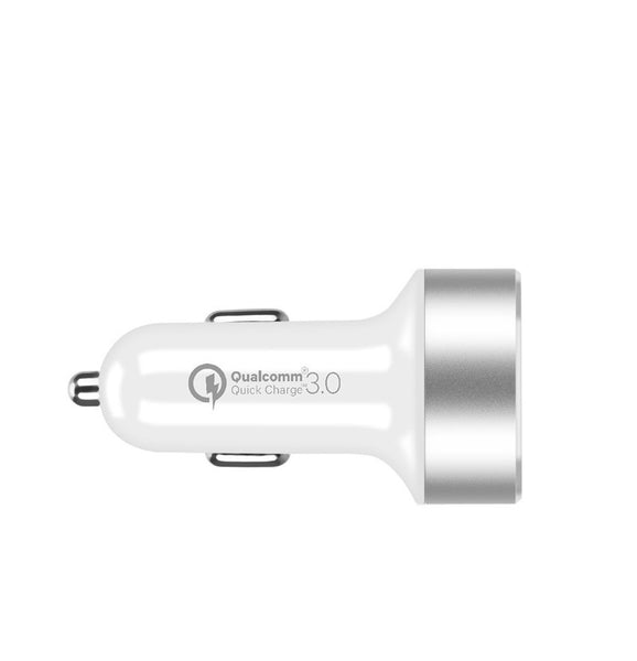 Momax USB Qualcomm 3.0 Fast Car Charger (UC9D) - White