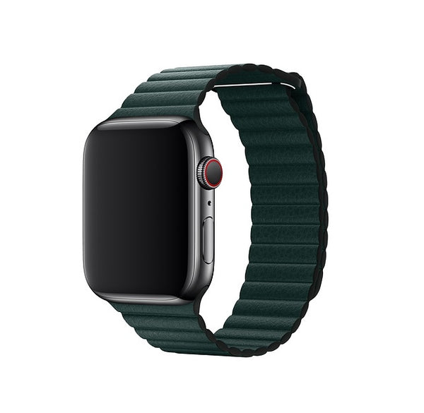 https://caserace.net/products/leather-loop-band-with-magnet-for-apple-watch-42-44mm-verde-foresta