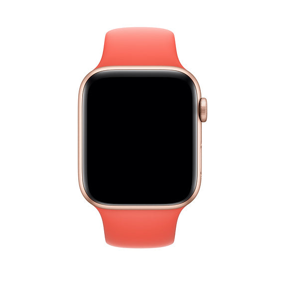 Silicone Sport Band For Apple Watch 42/44M-Nectarine