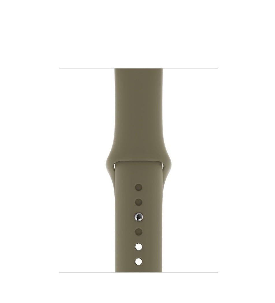Silicone Sport Band For Apple Watch 42/44M-Khaki
