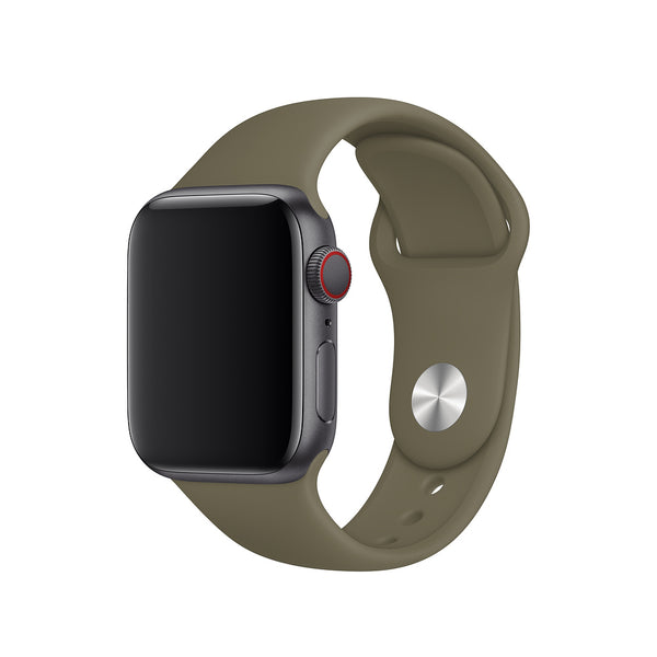 Silicone Sport Band For Apple Watch 42/44M-Khaki