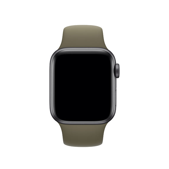 Silicone Sport Band For Apple Watch 42/44M-Khaki