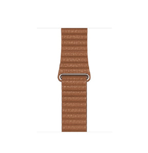 Leather Loop Band with Magnet for Apple Watch 42/44MM-Saddle Brown