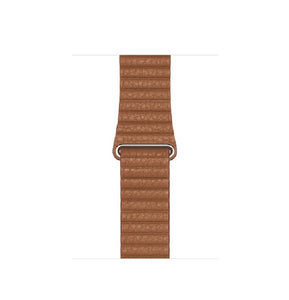 Leather Loop Band with Magnet for Apple Watch 42/44MM-Saddle Brown