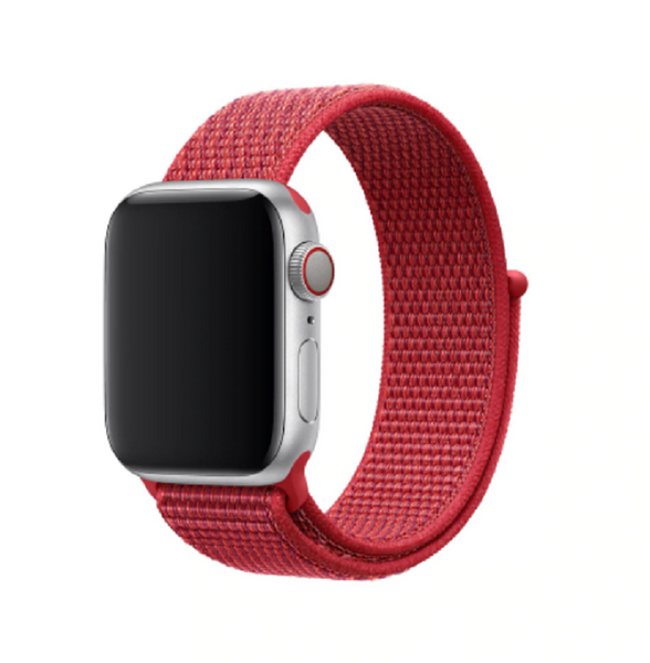 Woven Nylon Apple Watch Sport Loop 42/44MM-Red