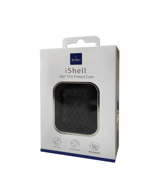 Wiwu Ishell 360 TPU Protect Case For Airpods 1&2-Black