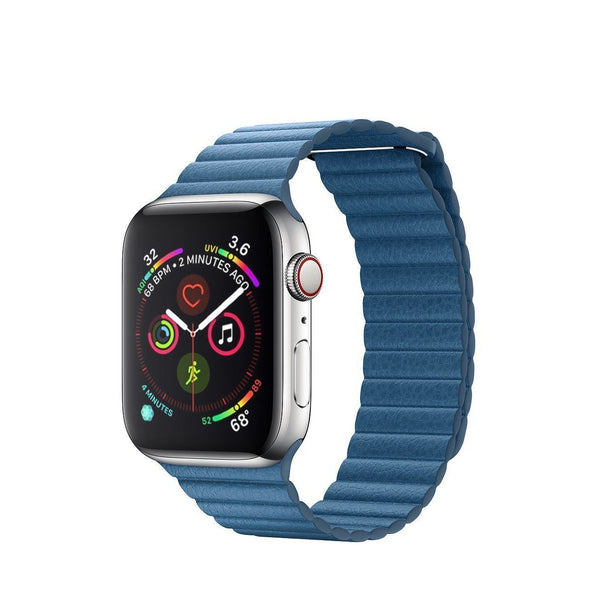 Leather Loop Band with Magnet for Apple Watch 42/44MM-Fiordaliso