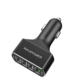RAVPOWER 4 Ports Usb Quick Charge 3.0 Car Charger 54W 4-Port Car Adapt –  CASE RACE