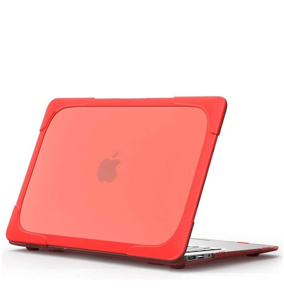 Apple MacBook Pro 13-inch Case 2020-2021-2022 (A2251/A2289/A2338) - (M1/M2) Dual Material full Protective Cover Case- Red