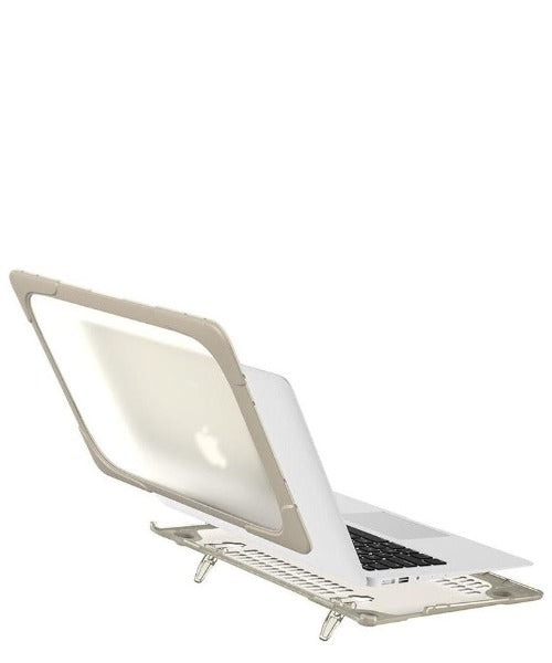 MacBook Air 13-inch (A1369 / A1466) - Dual Material full Protective Cover Case-Khaki