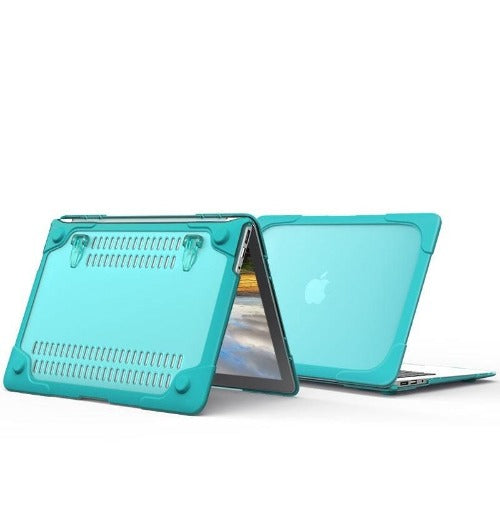  MacBook Air 13-inch (A1369 / A1466) - Dual Material full Protective Cover Case-Light Blue
