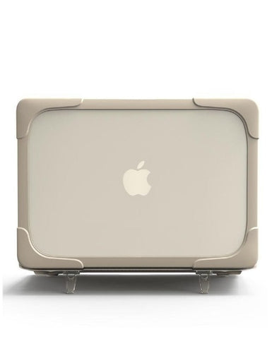 MacBook Air 13-inch (A1369 / A1466) - Dual Material full Protective Cover Case-Khaki