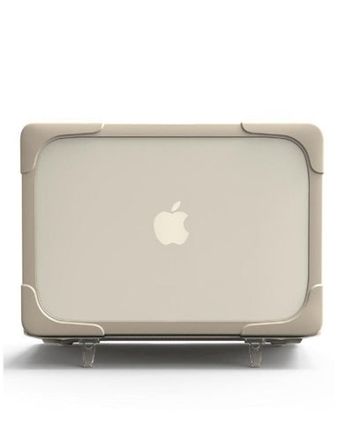 Apple MacBook Air 13-inch 2018 - 2019 - 2020 (A1932/ A2179/ A2337) - Dual Material full Protective Case- Khaki