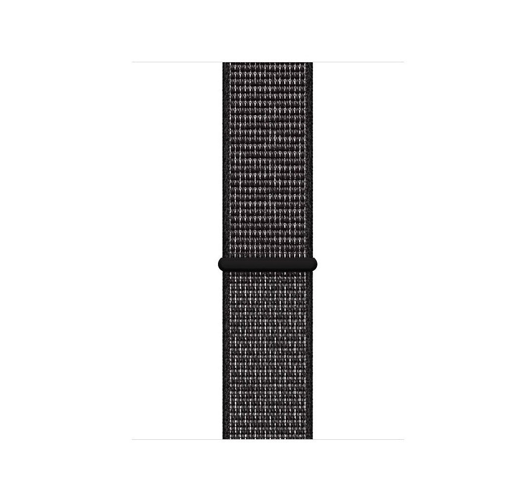 Woven Nylon Apple Watch Sport Loop 42/44MM-Black with pinkish