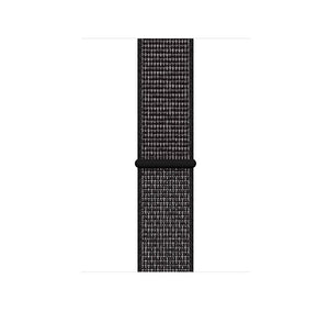 Woven Nylon Apple Watch Sport Loop 42/44MM-Black with pinkish