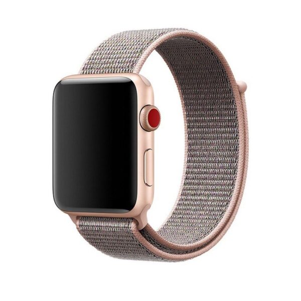 Woven Nylon Apple Watch Sport Loop 42/44MM-Pink Sand