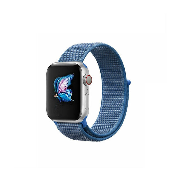 Woven Nylon Apple Watch Sport Loop 42/44MM-Feather Blue