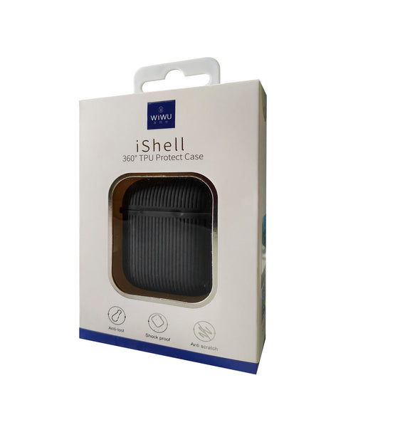Wiwu Ishell 360 TPU Protect Case For Airpods 1&2-Grey