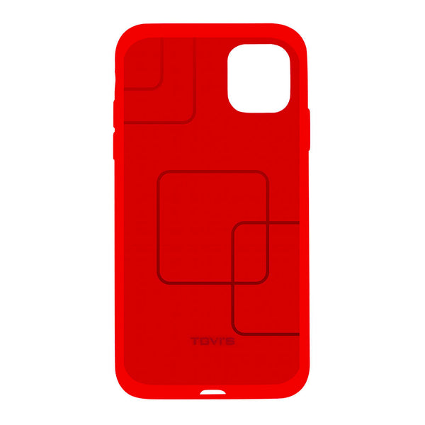 TGVIS Silicone Shockproof Protective Case For iphone 11 Pro Max 6.5- Red